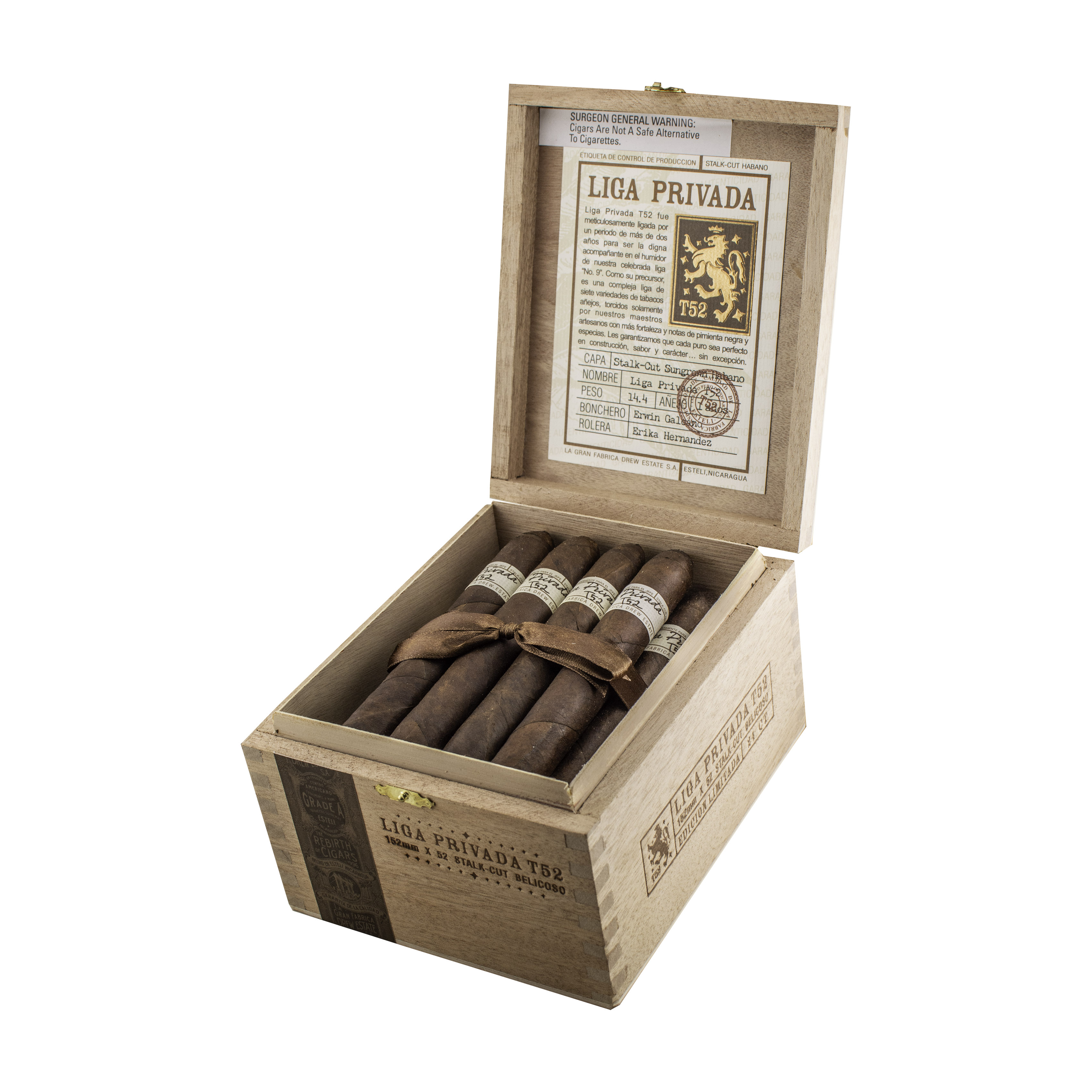 Liga Privada T52 Belicoso Cigar - Box
